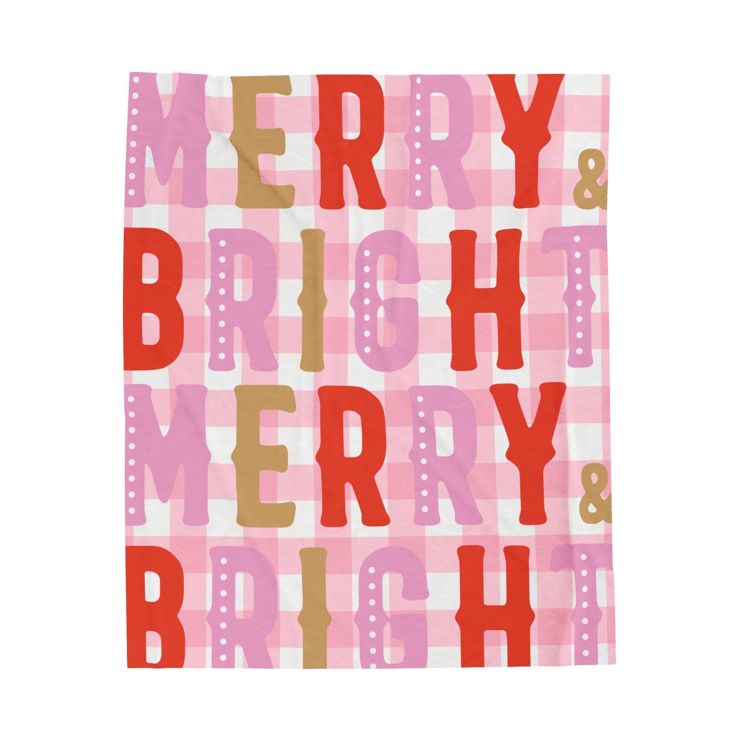 Merry Bright Velveteen Plush Blanket