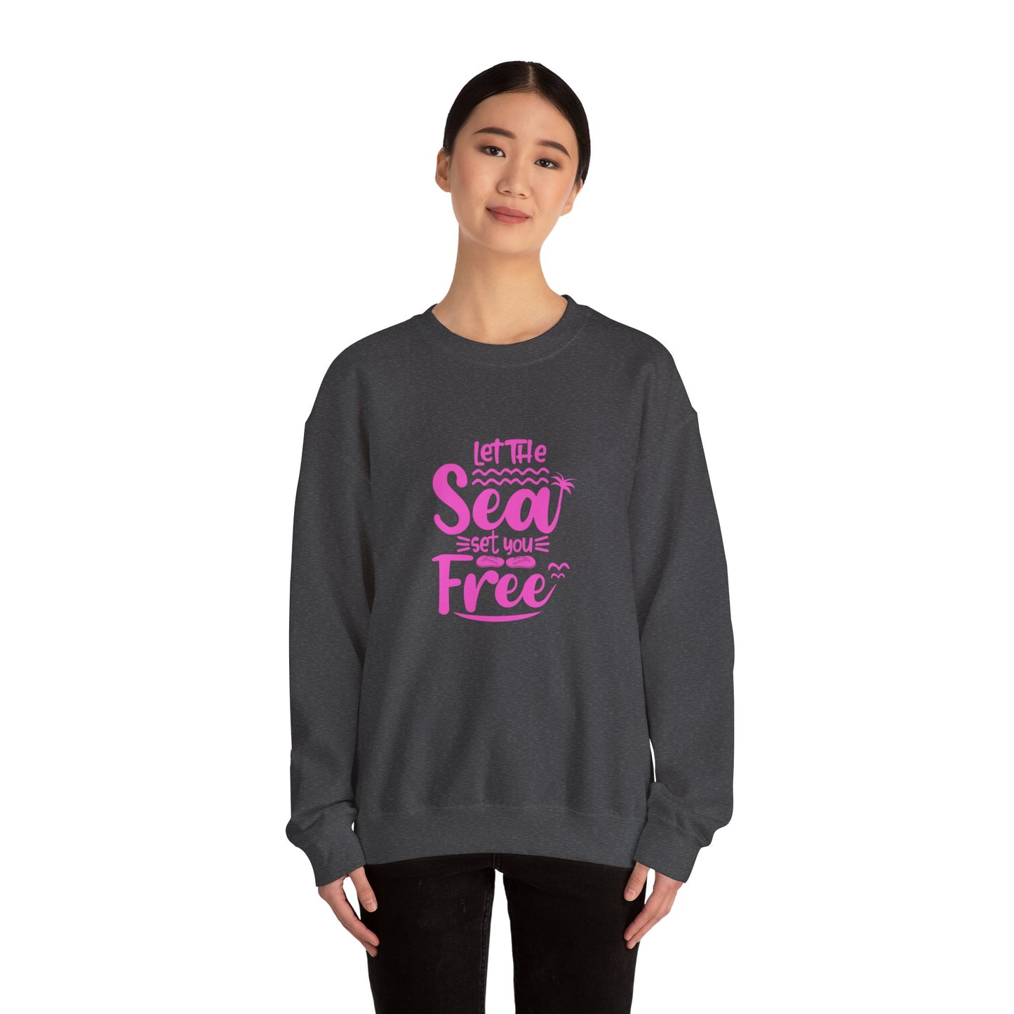 Let the Sea Set You Free Unisex Heavy Blend™ Crewneck Sweatshirt