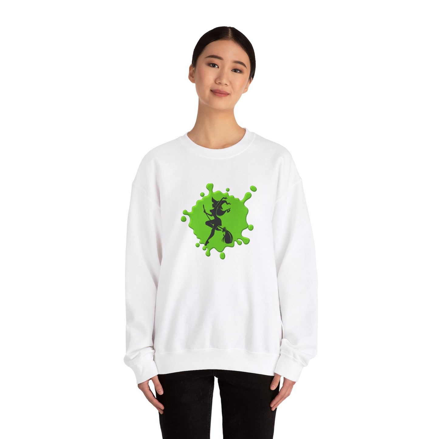 Green Witch Unisex Heavy Blend™ Crewneck Sweatshirt