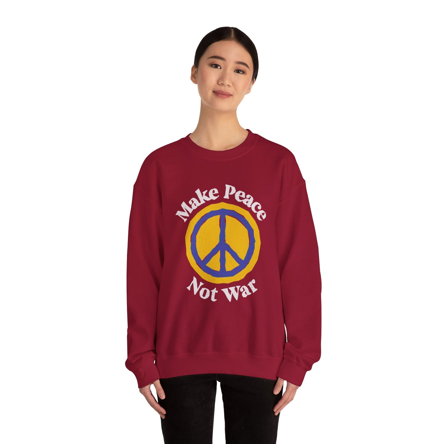 Peace Not War Unisex Heavy Blend™ Crewneck Sweatshirt