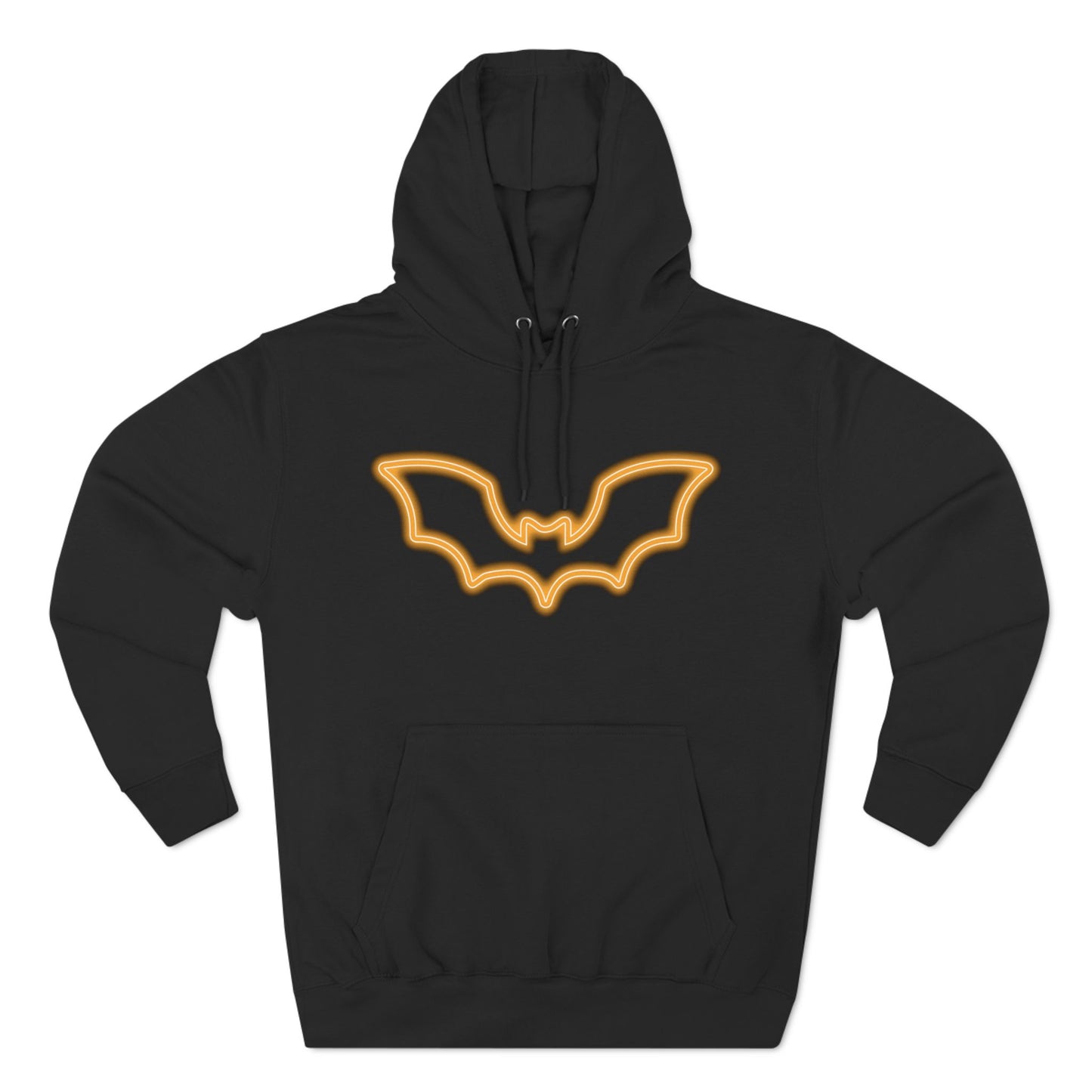 Neon Bat Three-Panel Fleece Hoodie