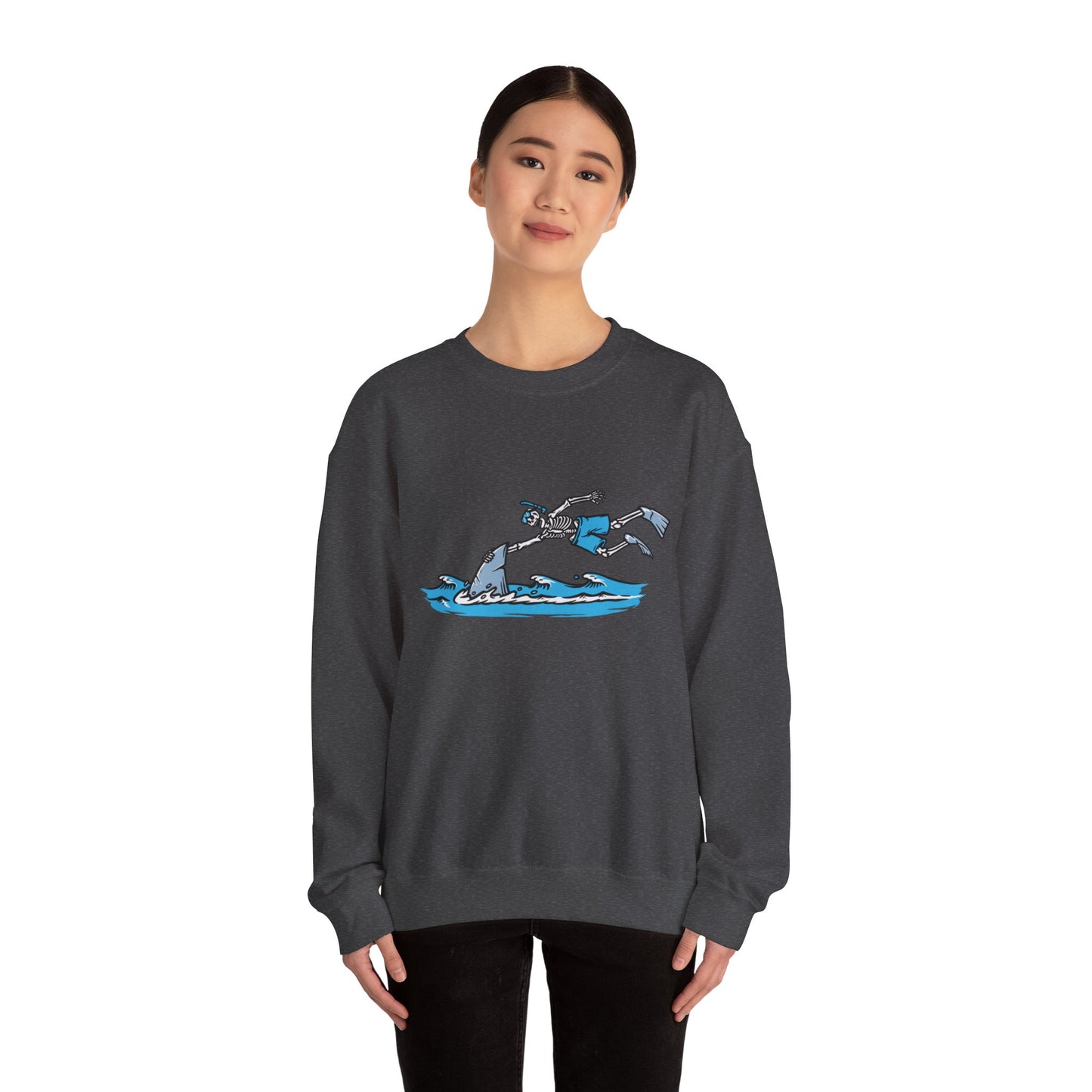 Shark Skelly Unisex Heavy Blend™ Crewneck Sweatshirt