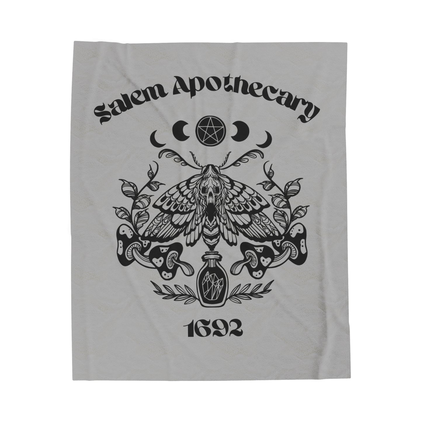 Salem Apothecary 1692 Velveteen Plush Blanket