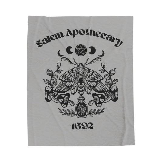 Salem Apothecary 1692 Velveteen Plush Blanket