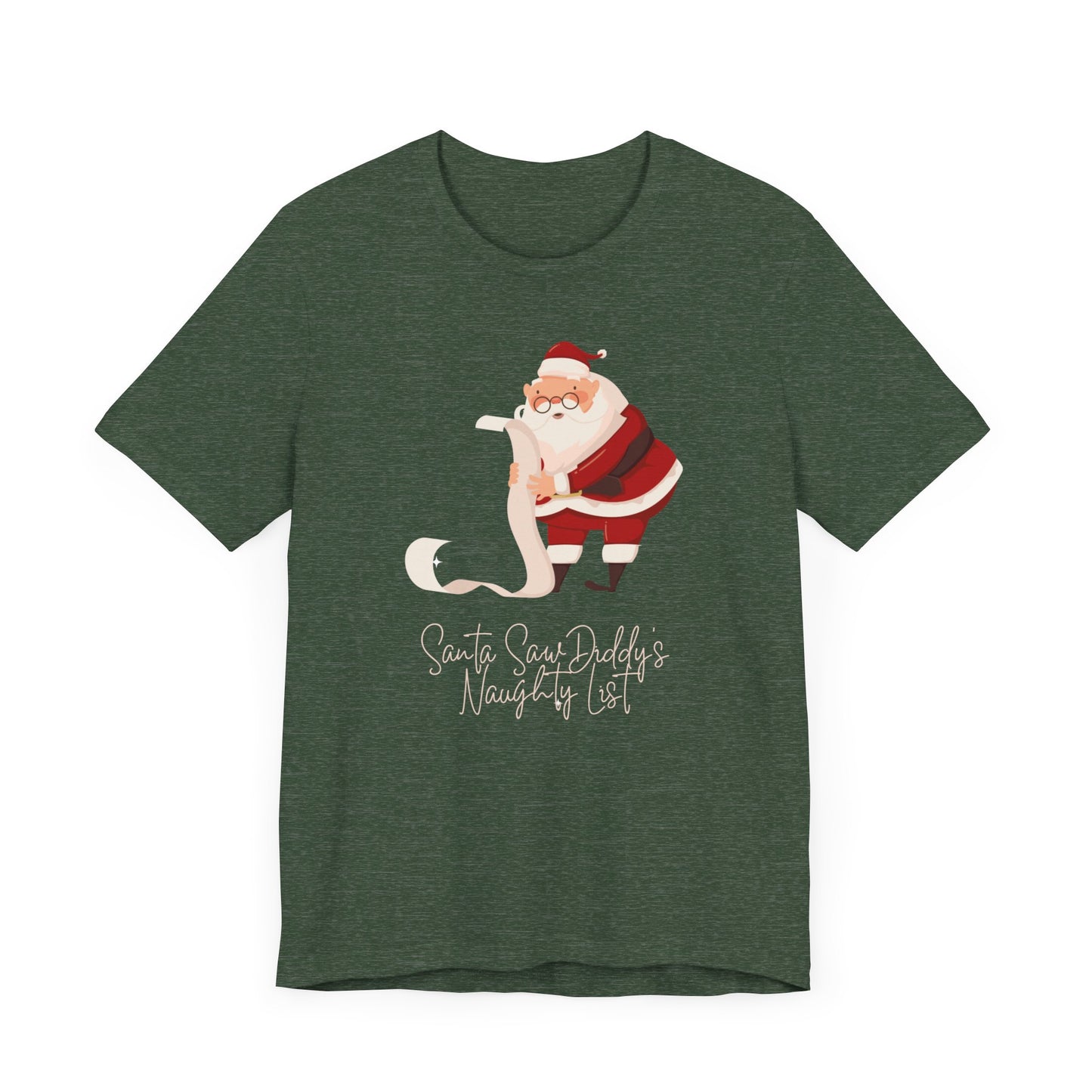 Santa Saw Diddys List Unisex Jersey Short Sleeve Tee