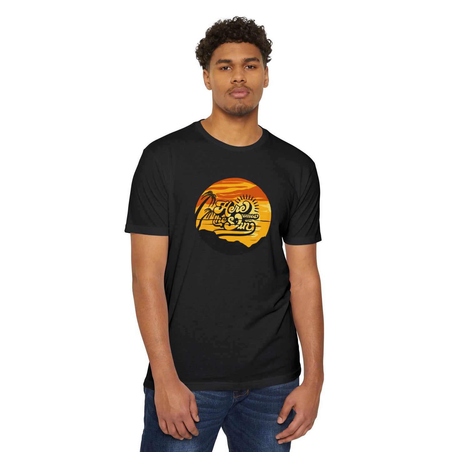 Here Comes the Sun Unisex CVC Jersey T-shirt