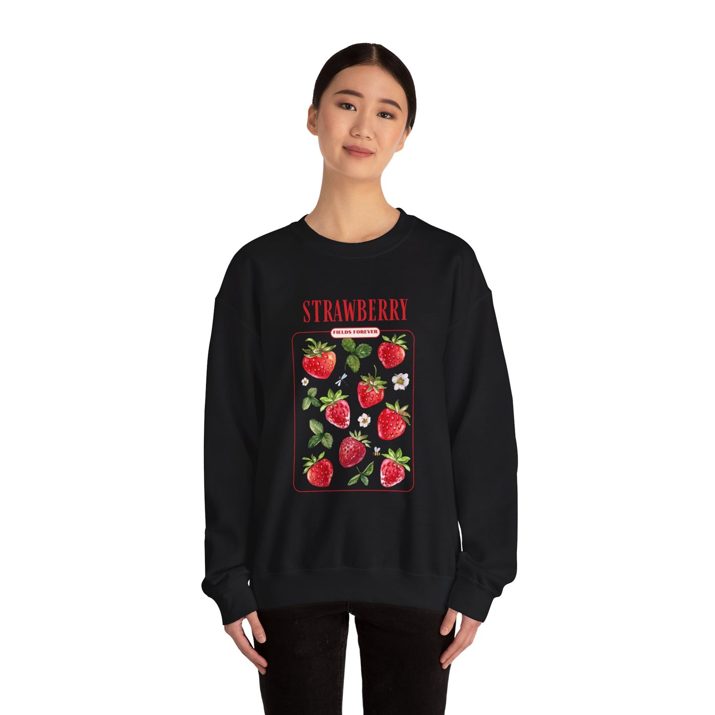 Strawberry Fields Unisex Heavy Blend™ Crewneck Sweatshirt