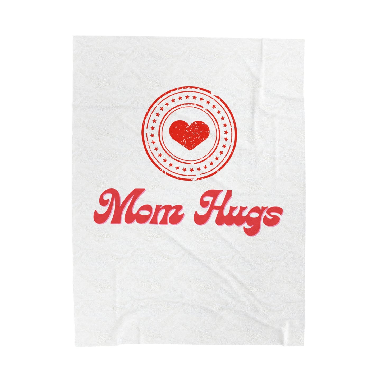 Mom Hugs Velveteen Plush Blanket