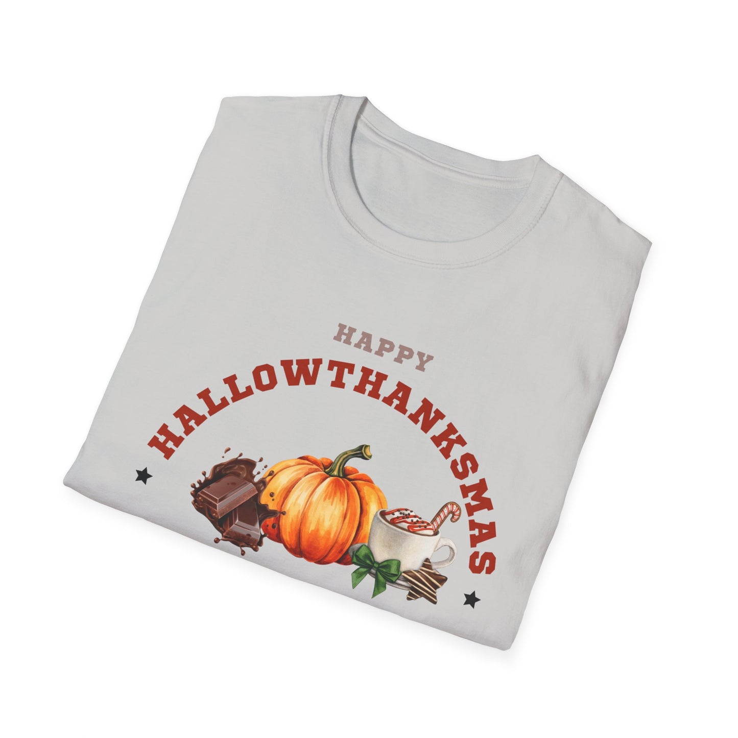 Happy Hallowthanksmas II Unisex Softstyle T-Shirt