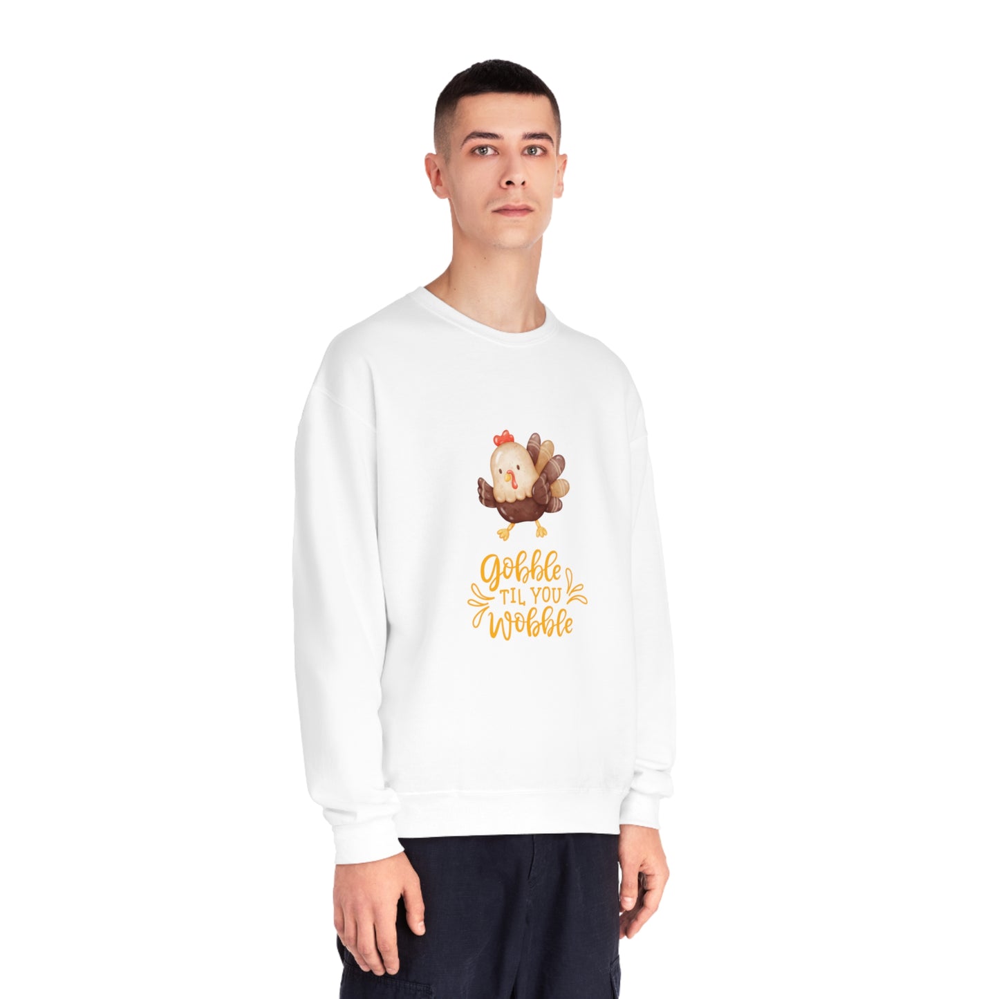 Watercolor Gobble Unisex NuBlend® Crewneck Sweatshirt