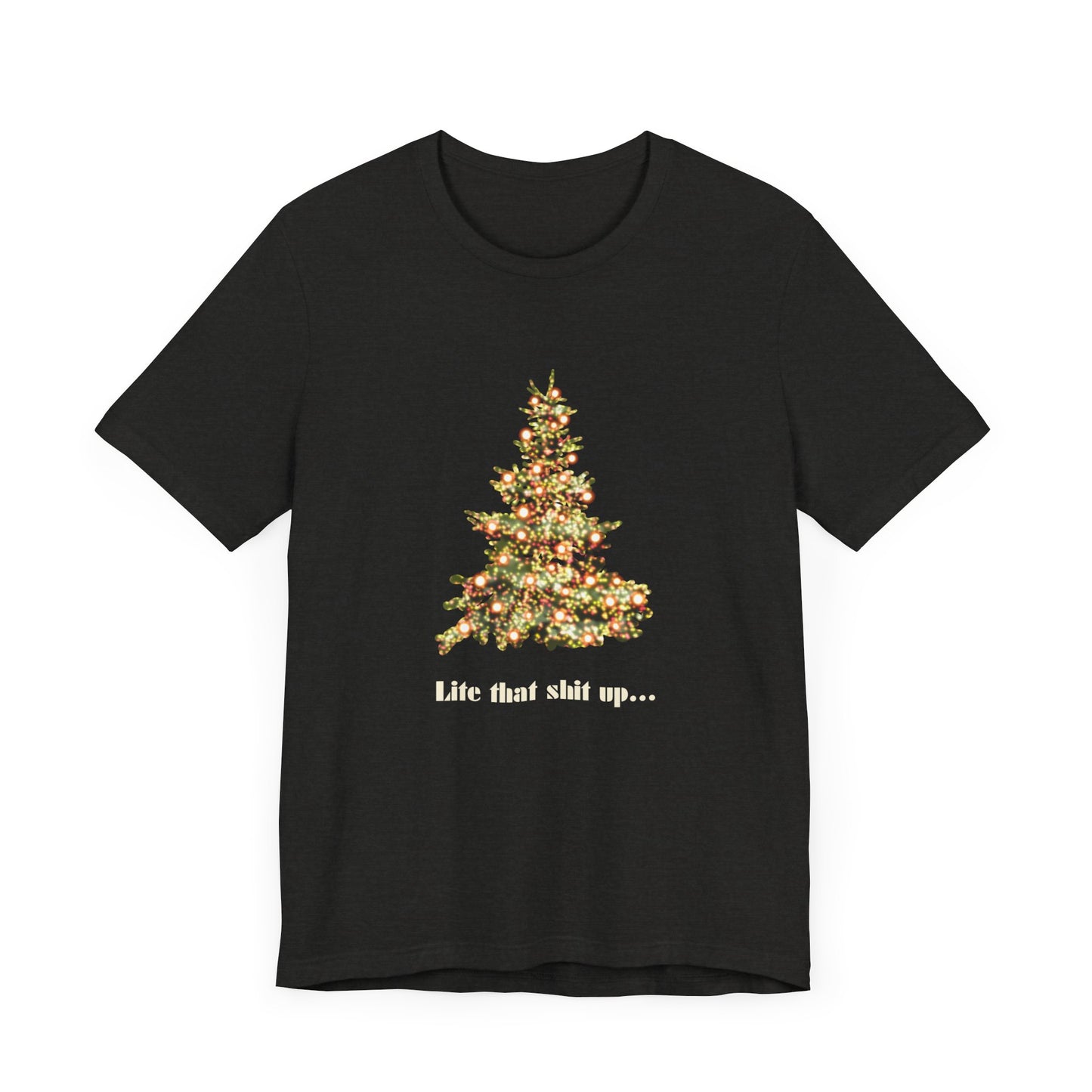 Lite Up Adult Christmas Unisex Jersey Short Sleeve Tee