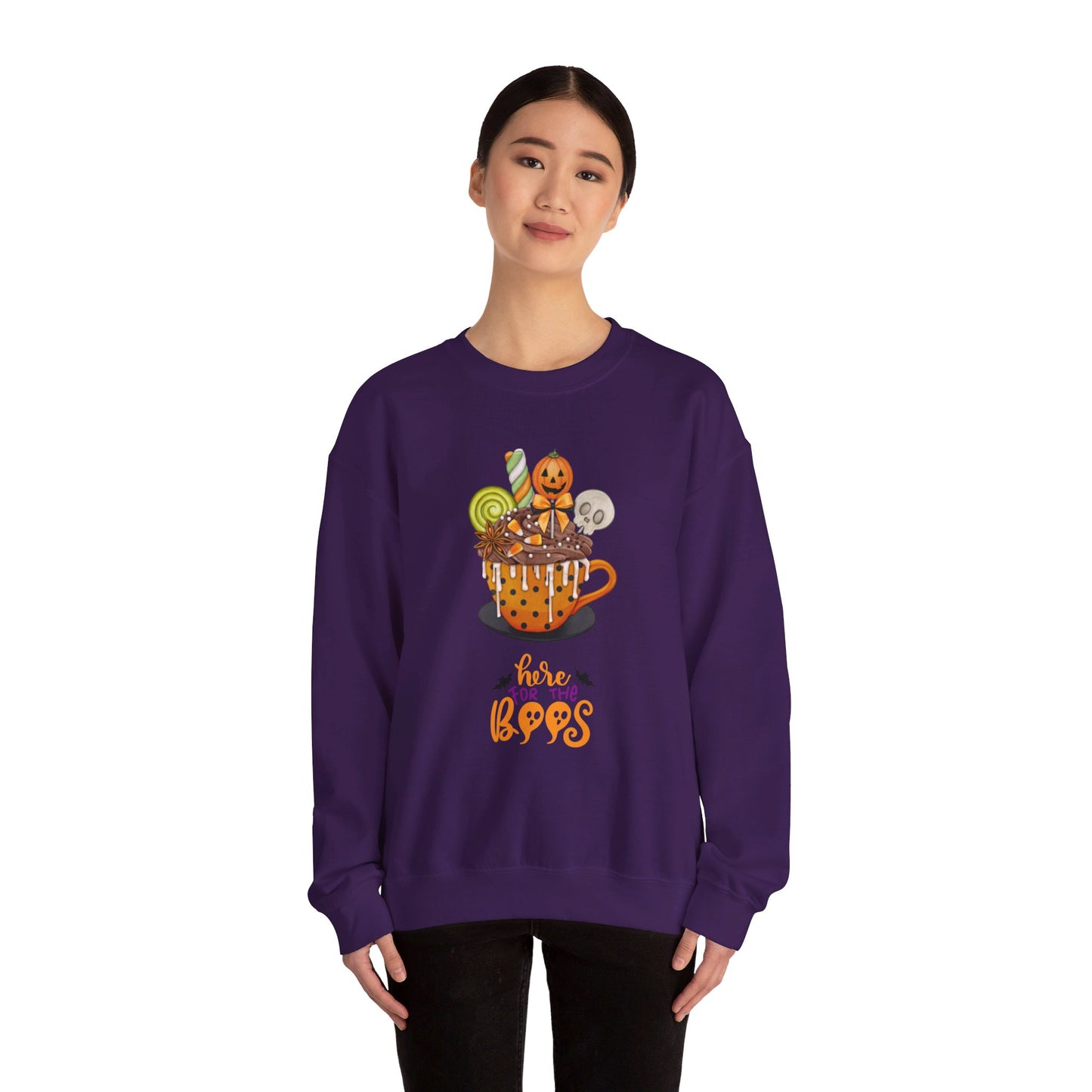 Here for the Boos Unisex Heavy Blend™ Crewneck Sweatshirt