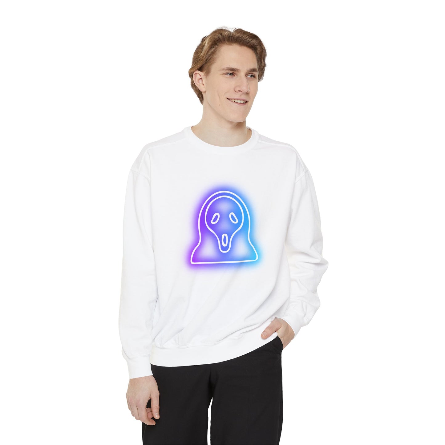 Neon Scream Unisex Garment-Dyed Sweatshirt