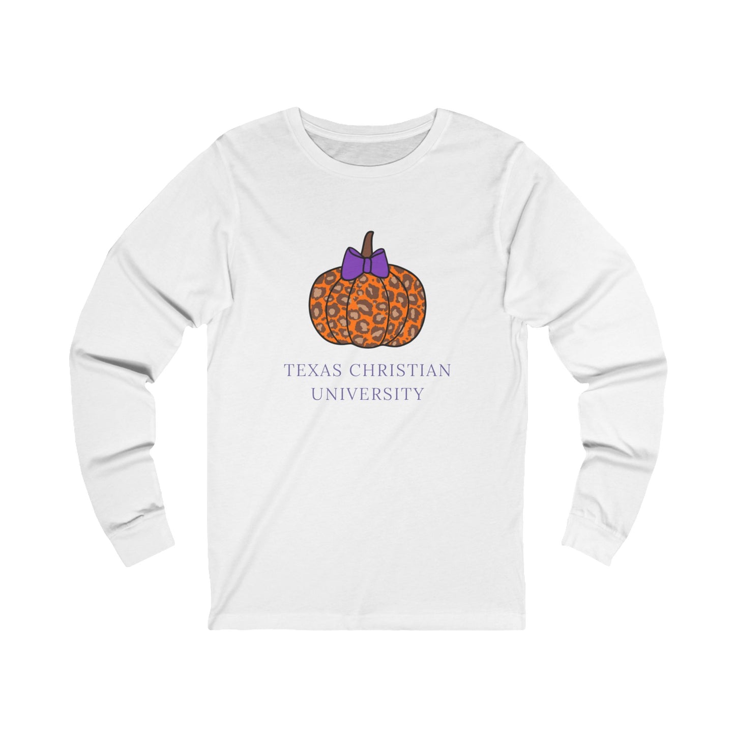 TCU Pumpkin Unisex Jersey Long Sleeve Tee