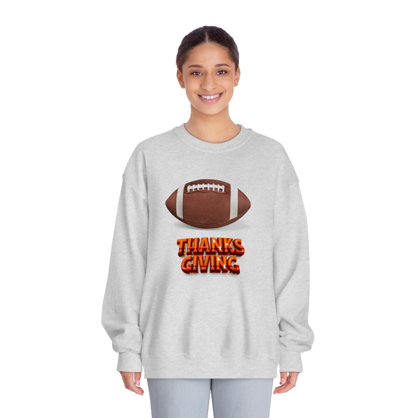 Football Thanksgiving Unisex DryBlend® Crewneck Sweatshirt