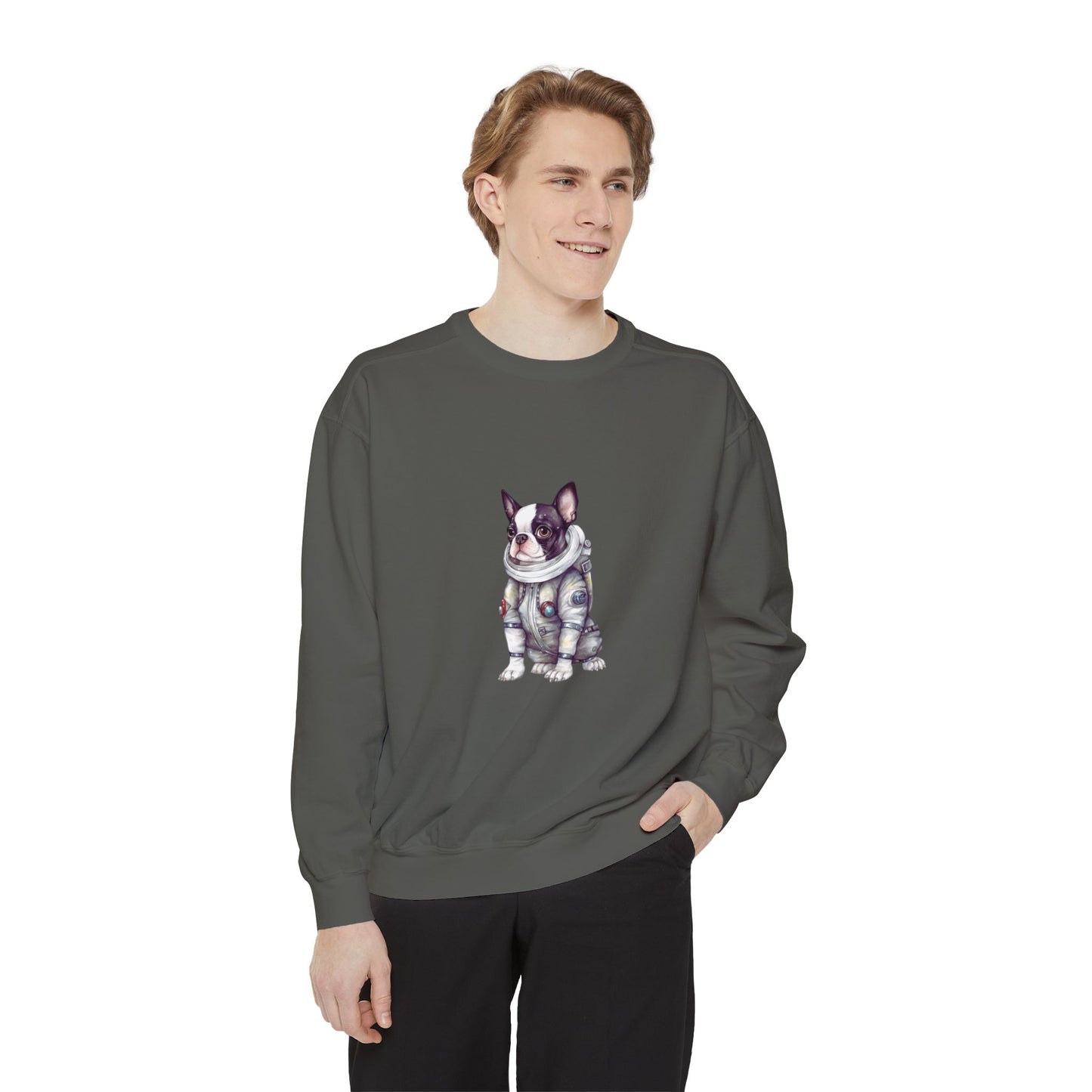 Frenchy Space Unisex Garment-Dyed Sweatshirt