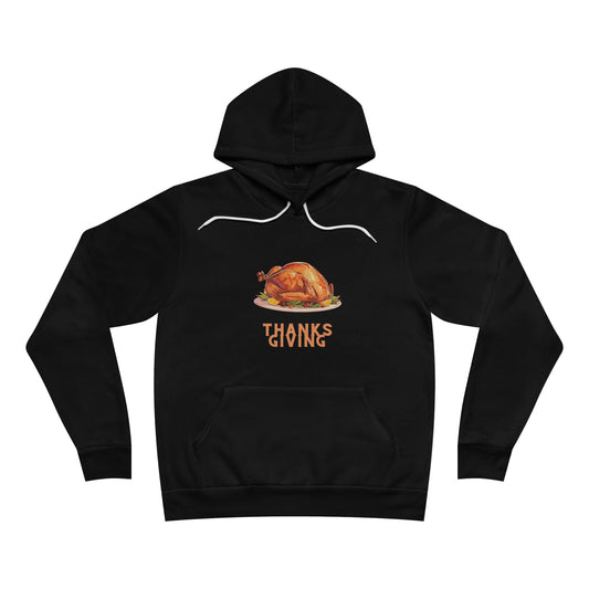 Thanks Giving Retro Turkey Unisex Sponge Fleece Pullover Hoodie