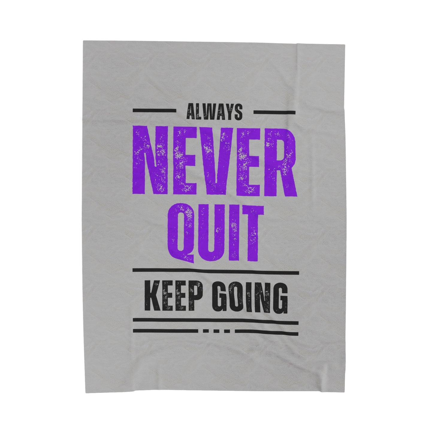 Keep Going Velveteen Plush Blanket