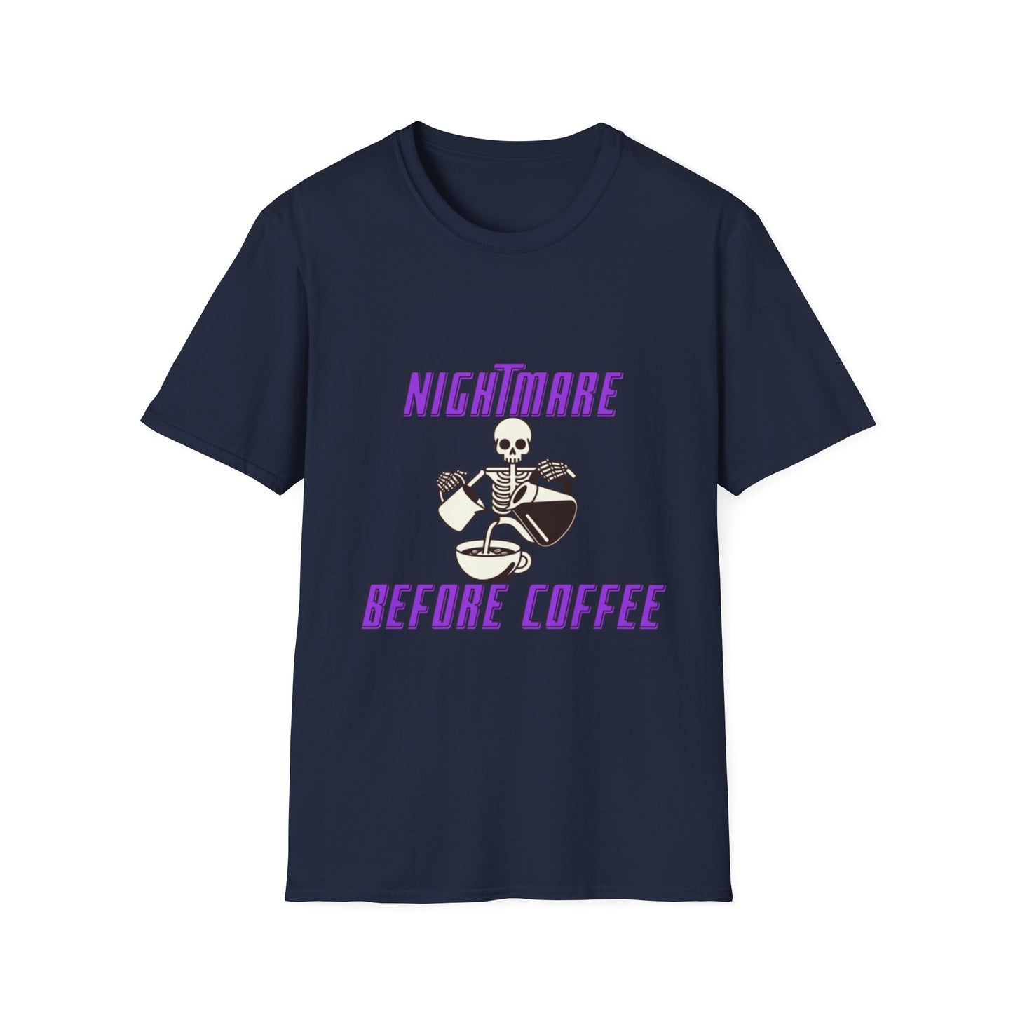 Nightmare Before Coffee Unisex Softstyle T-Shirt