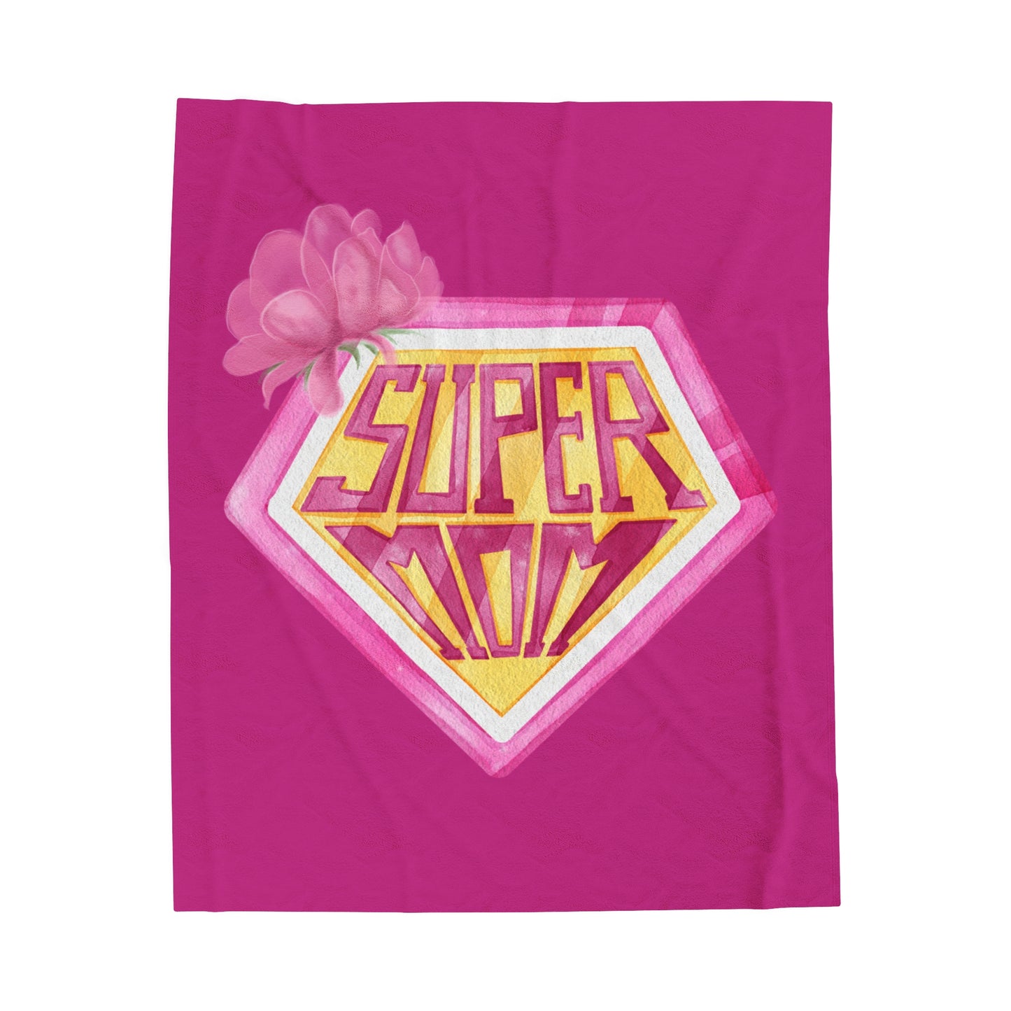 Super Mom Velveteen Plush Blanket