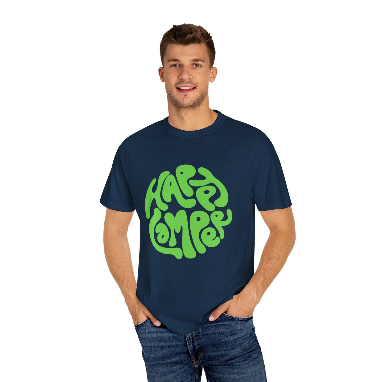 Happy Camper Unisex Garment-Dyed T-shirt