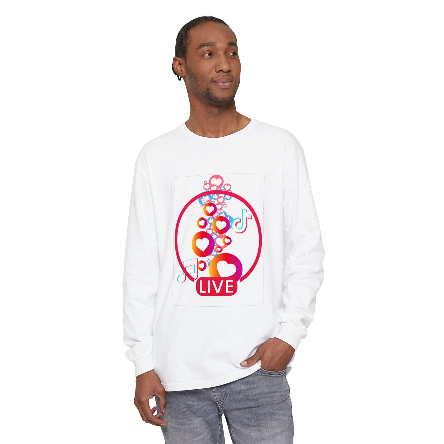 TikTok Fav Unisex Garment-dyed Long Sleeve T-Shirt