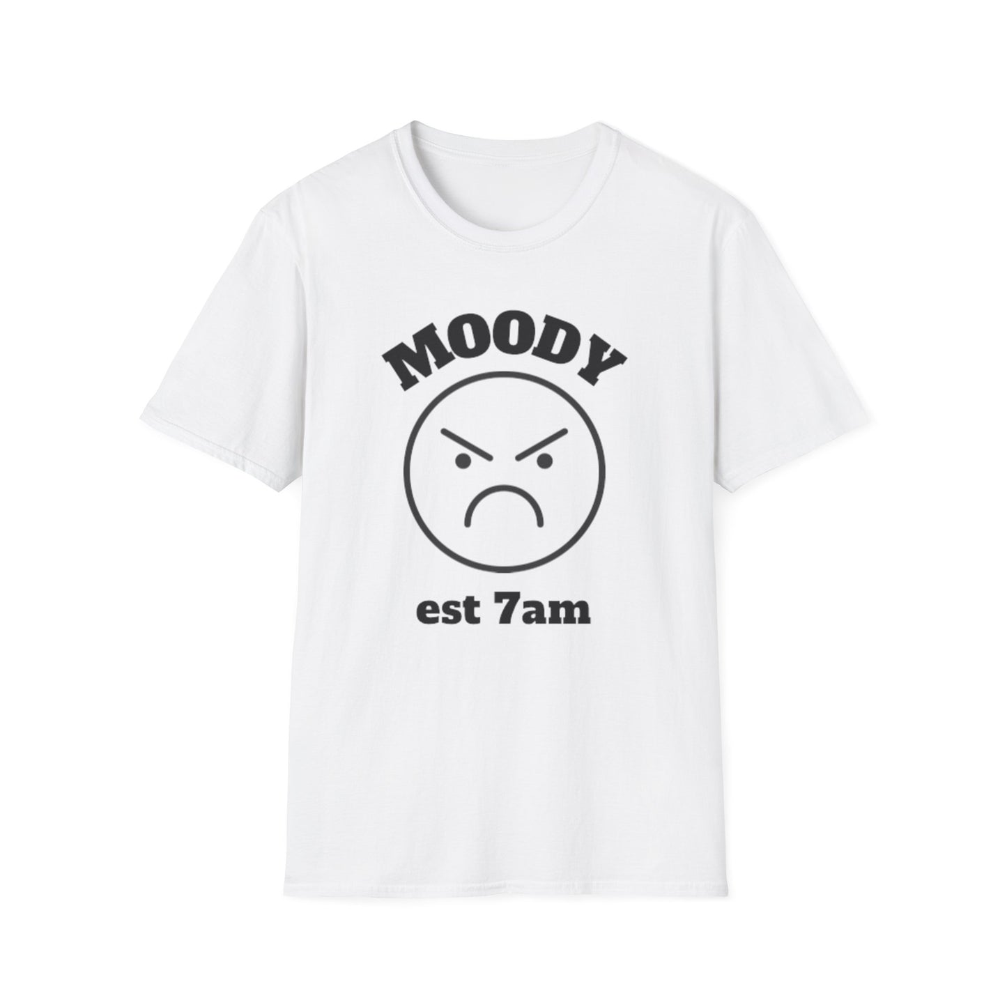 Moody Est 7AM Unisex Softstyle T-Shirt