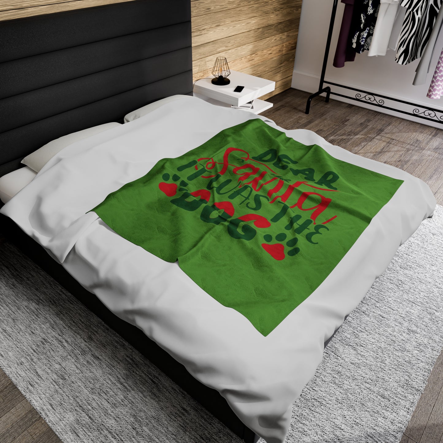 Dear Santa Velveteen Plush Blanket