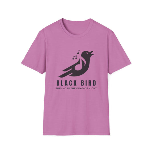 Black Bird Singing Unisex Softstyle T-Shirt