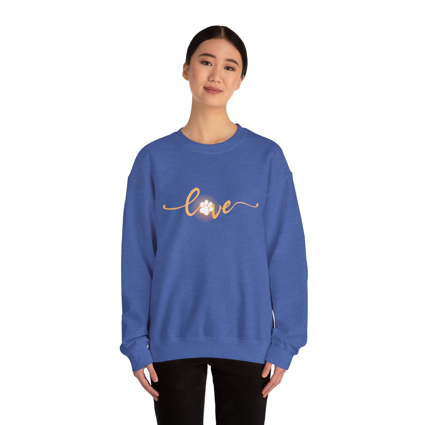 Paw Love Unisex Heavy Blend™ Crewneck Sweatshirt