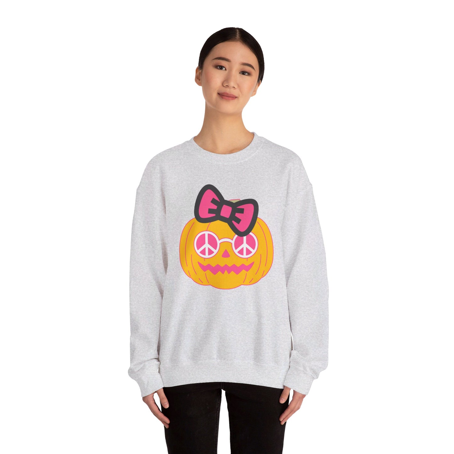 Peace Pumpkin Unisex Heavy Blend™ Crewneck Sweatshirt