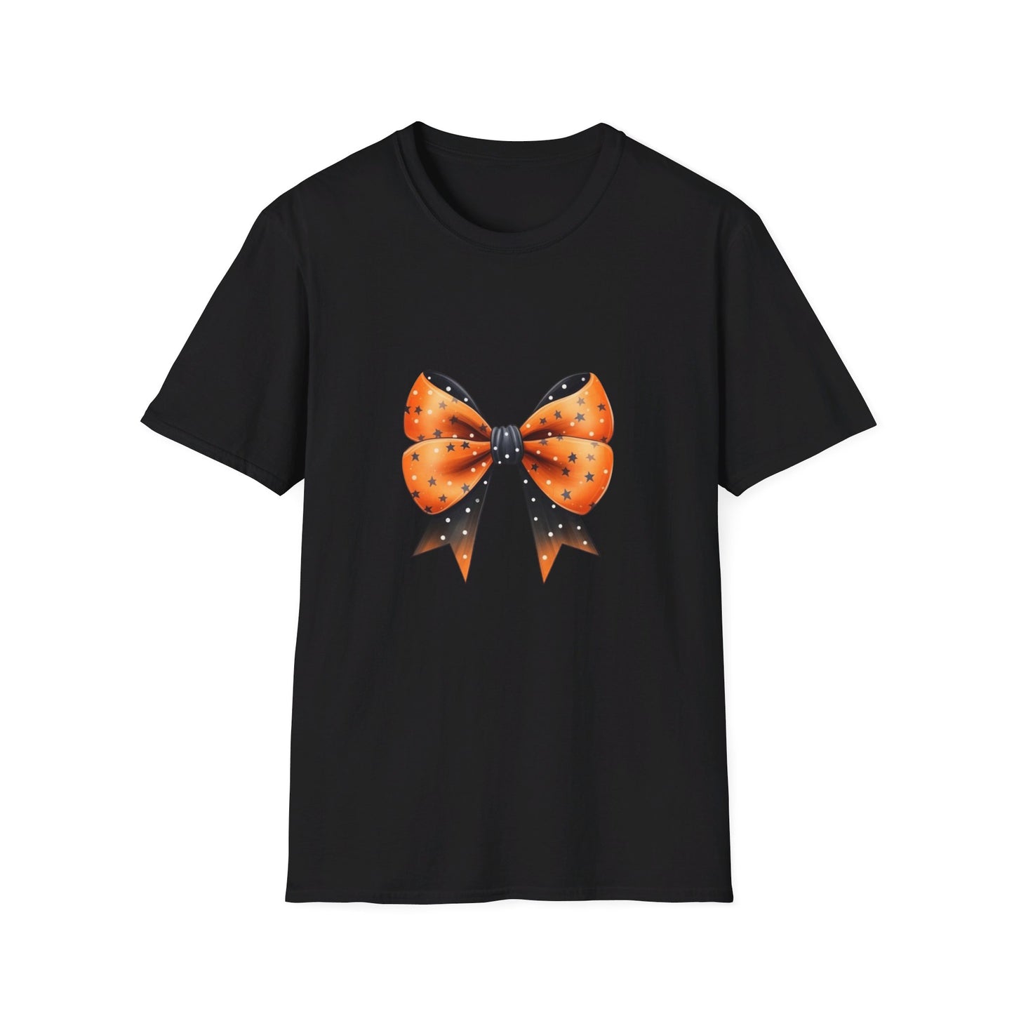 Orange & Black Bow Unisex Softstyle T-Shirt