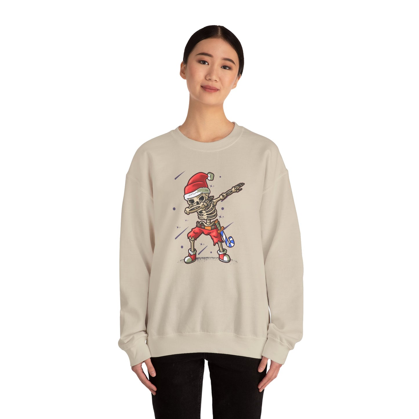 Skelly Dabbin Santa Unisex Heavy Blend™ Crewneck Sweatshirt