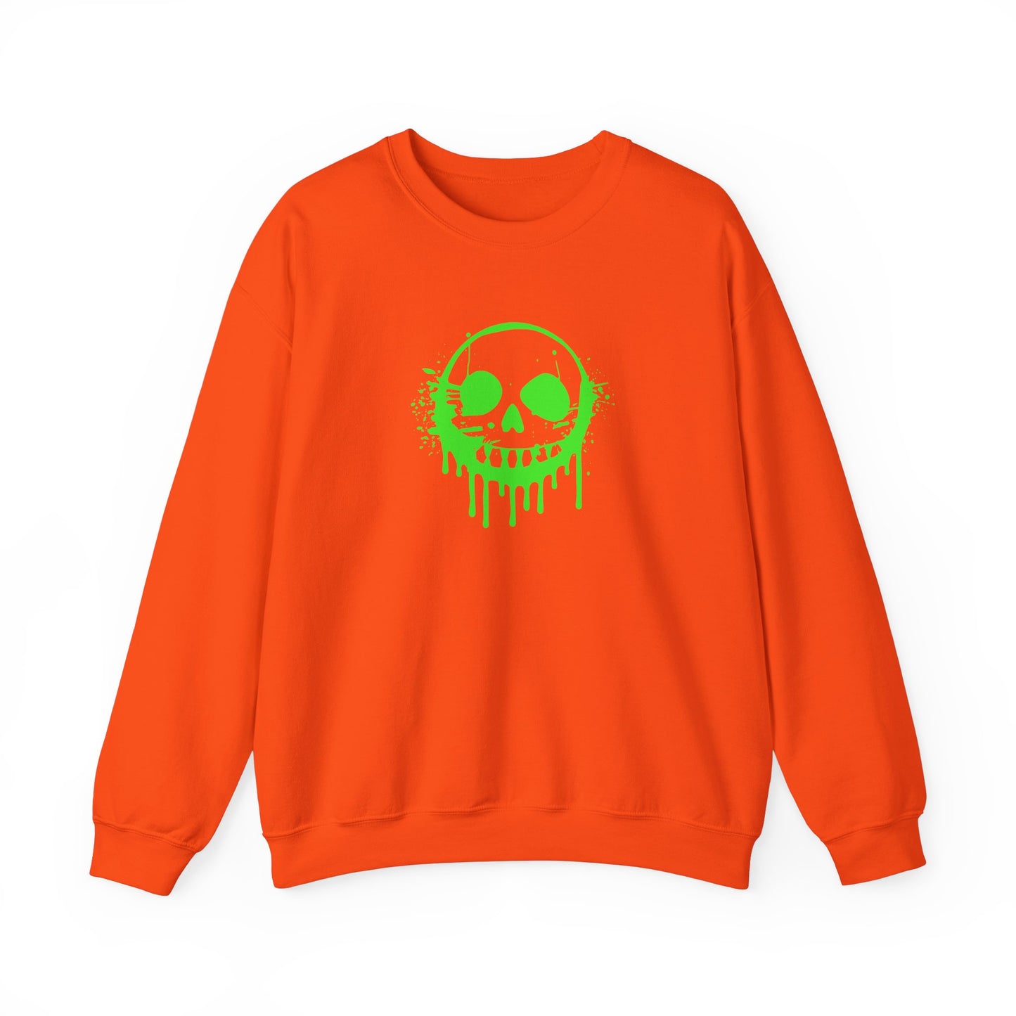 Green Ooze Face Unisex Heavy Blend™ Crewneck Sweatshirt