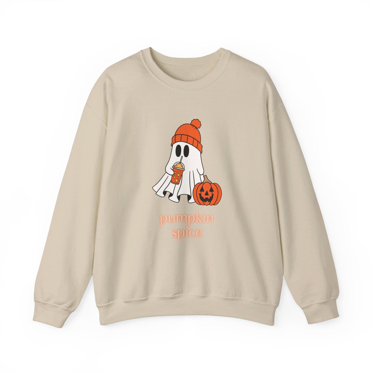 Pumpkin Spice Ghost Unisex Heavy Blend™ Crewneck Sweatshirt