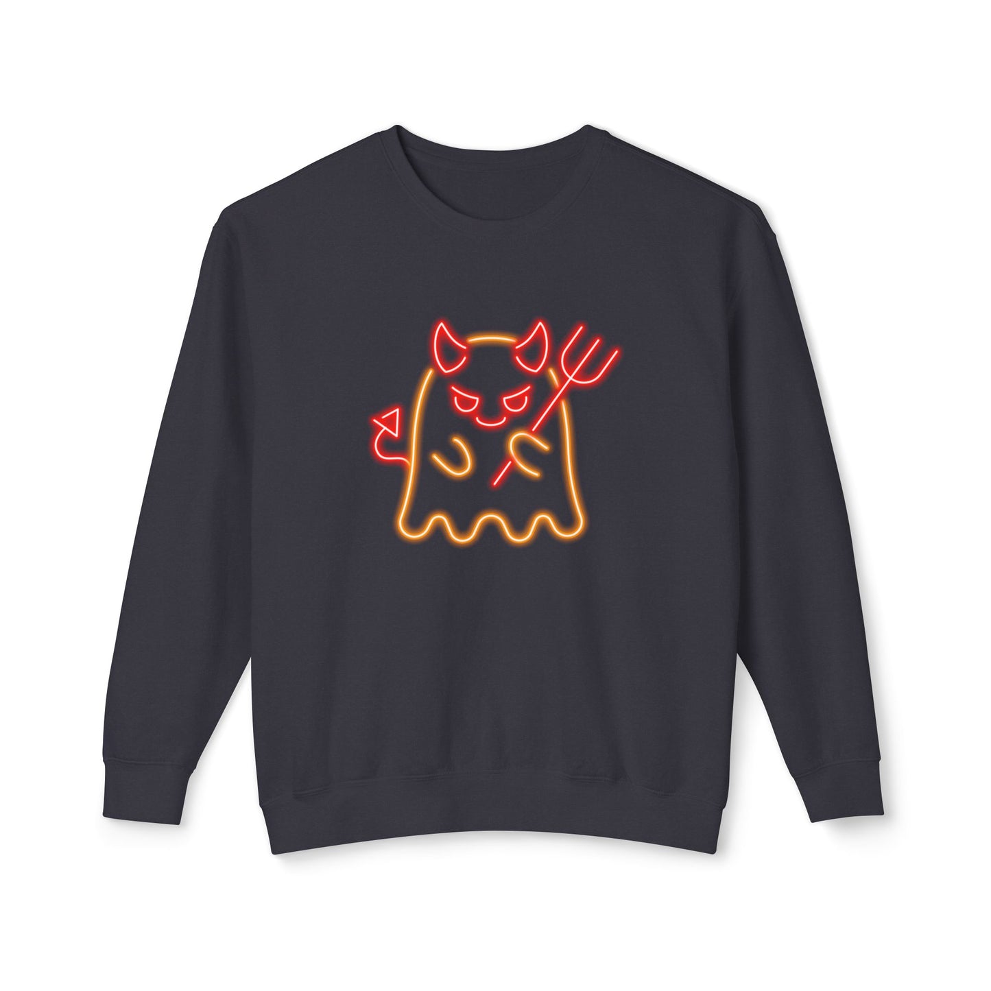 Devilish Neon Unisex Lightweight Crewneck Sweatshirt