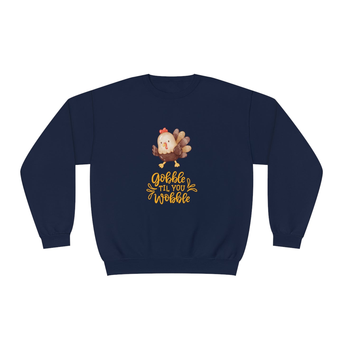 Watercolor Gobble Unisex NuBlend® Crewneck Sweatshirt