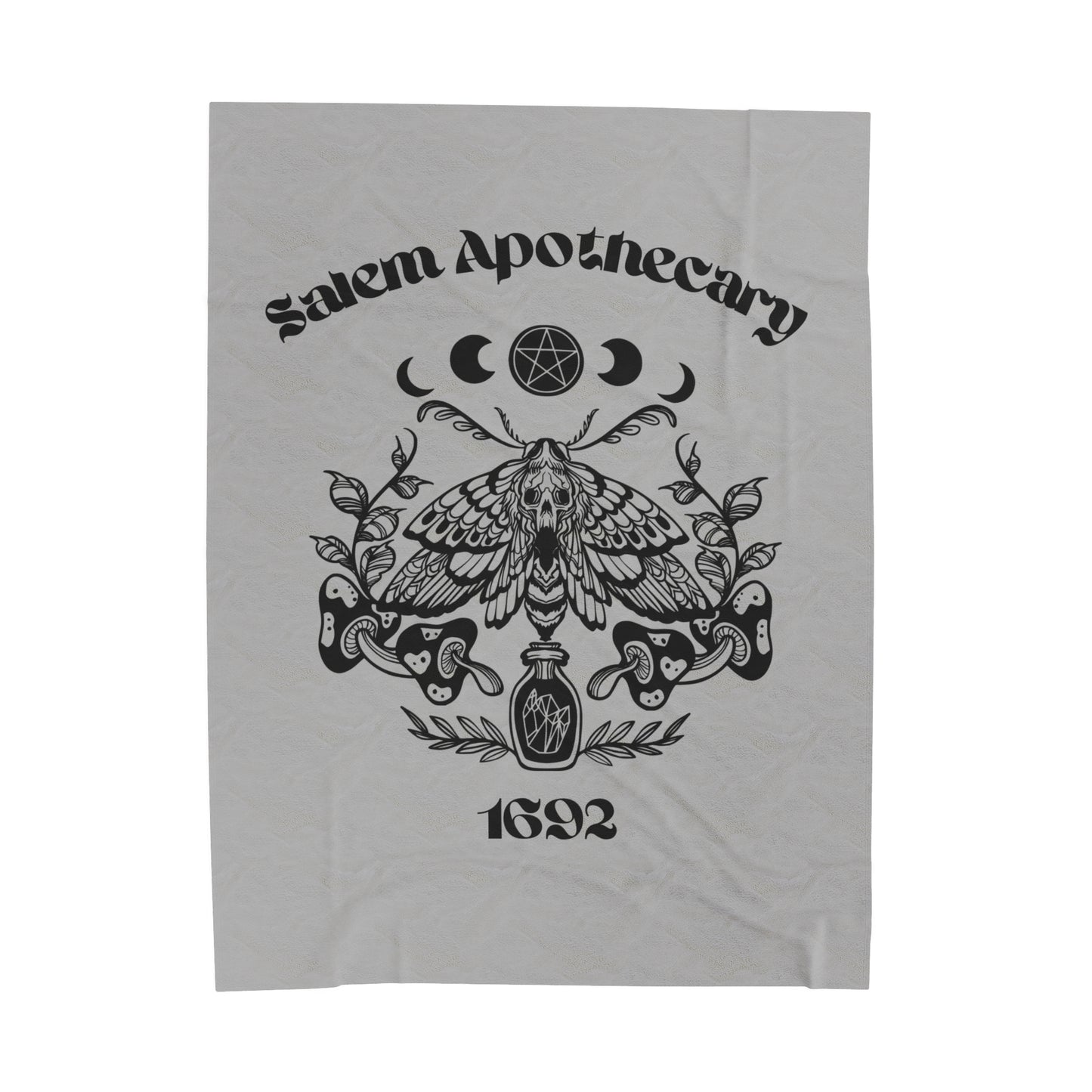 Salem Apothecary 1692 Velveteen Plush Blanket