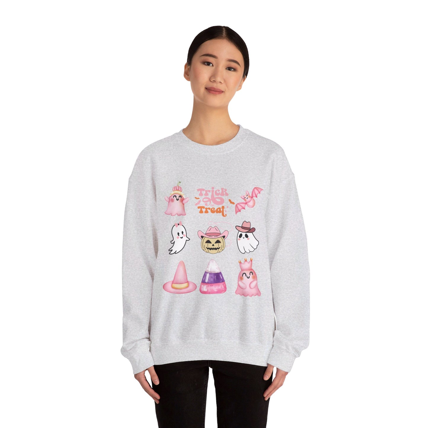 Trick or Treat Friends Unisex Heavy Blend™ Crewneck Sweatshirt