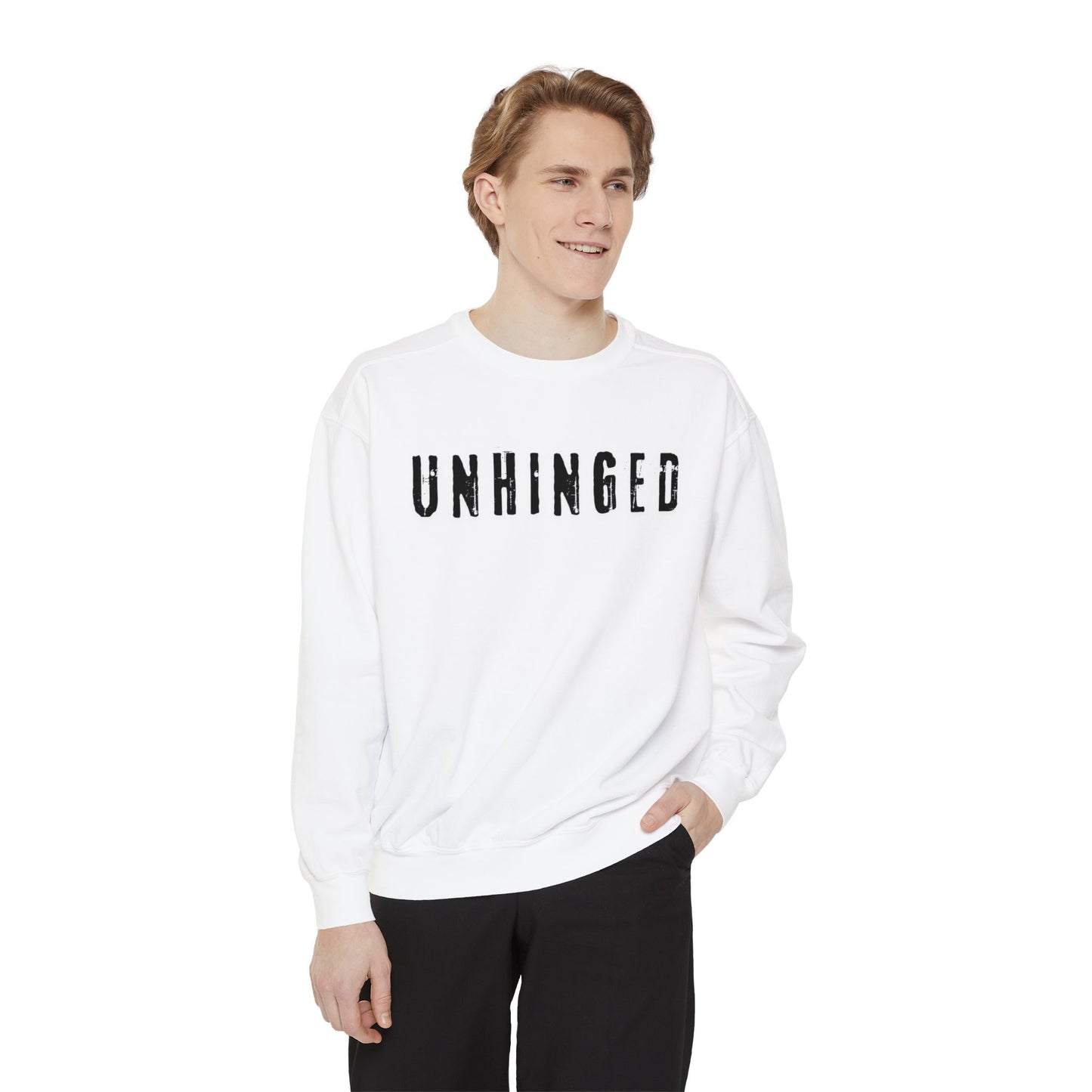 Unhinged Unisex Garment-Dyed Sweatshirt