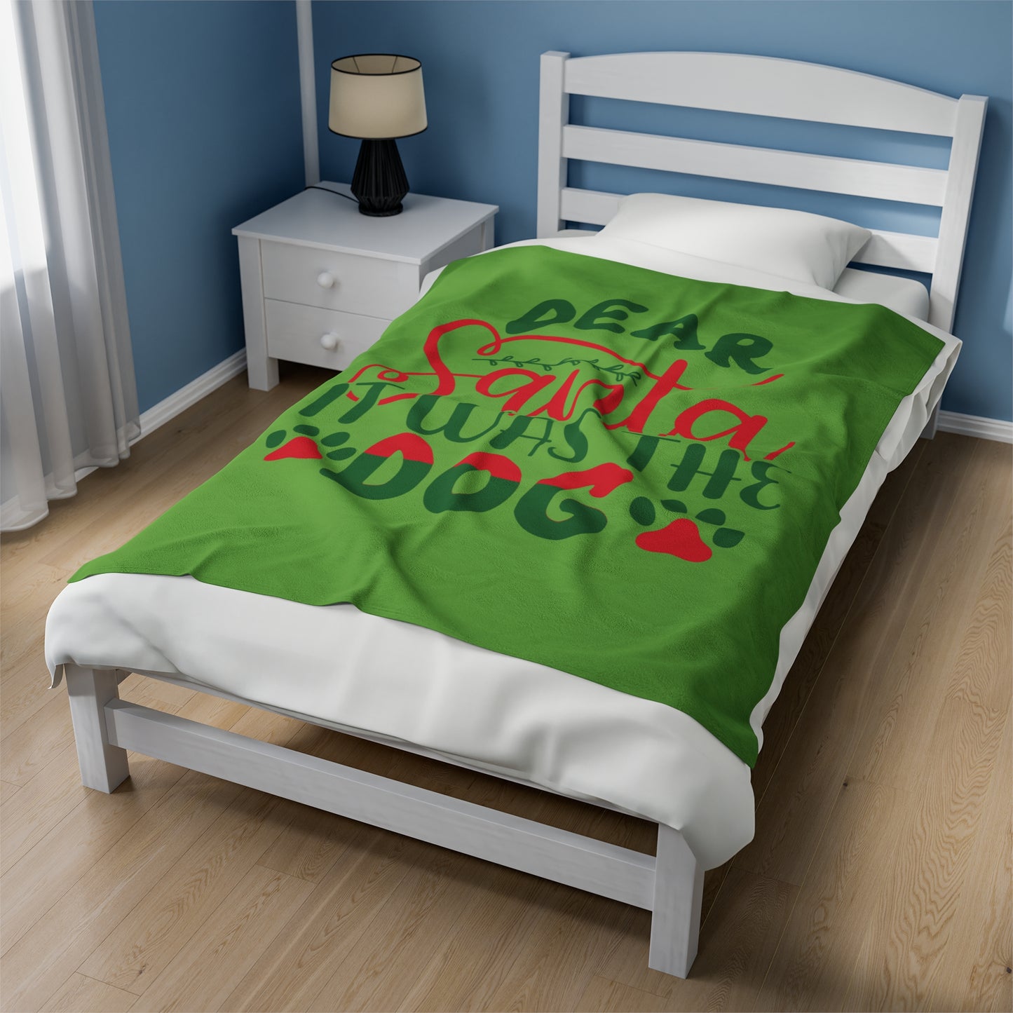 Dear Santa Velveteen Plush Blanket