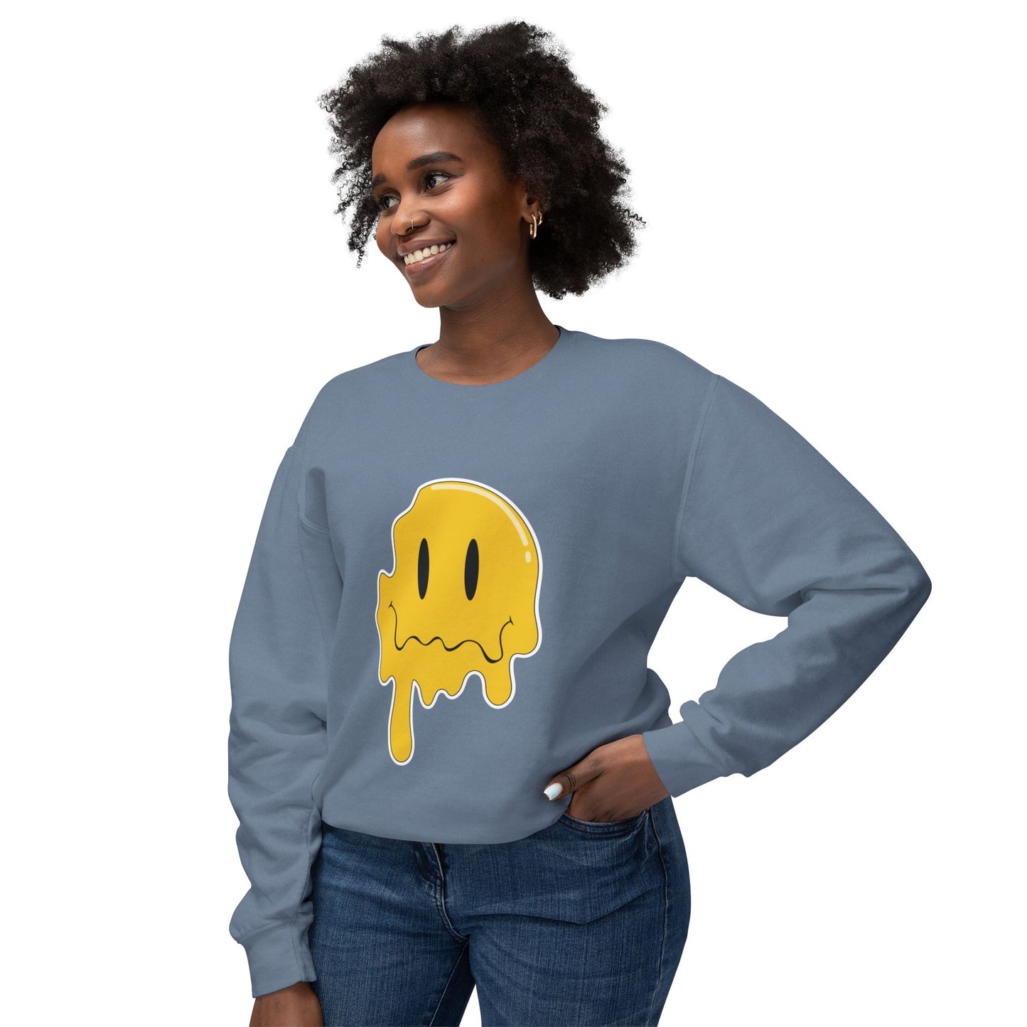 Melting Classic Unisex Lightweight Crewneck Sweatshirt