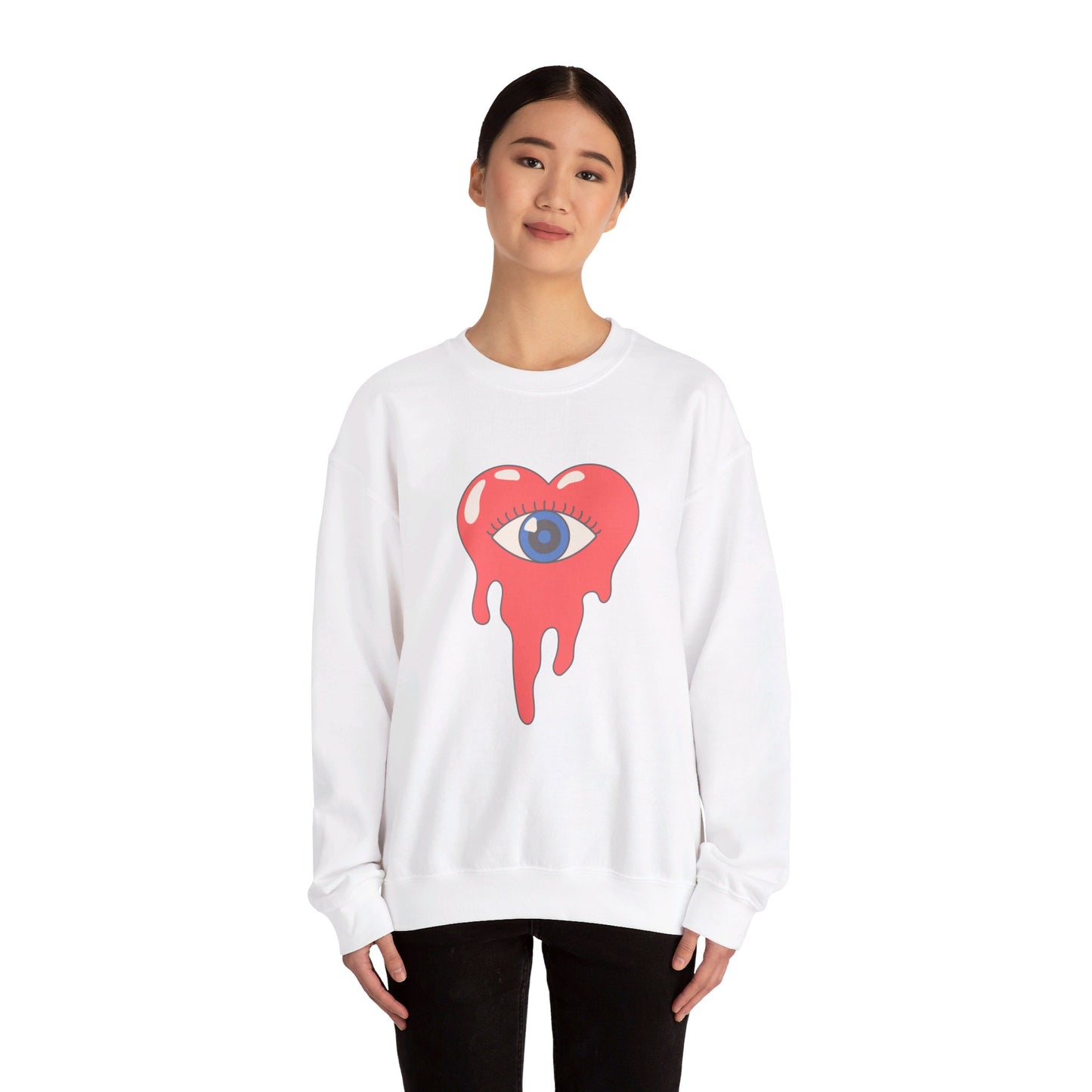 Bleeding Heart Unisex Heavy Blend™ Crewneck Sweatshirt