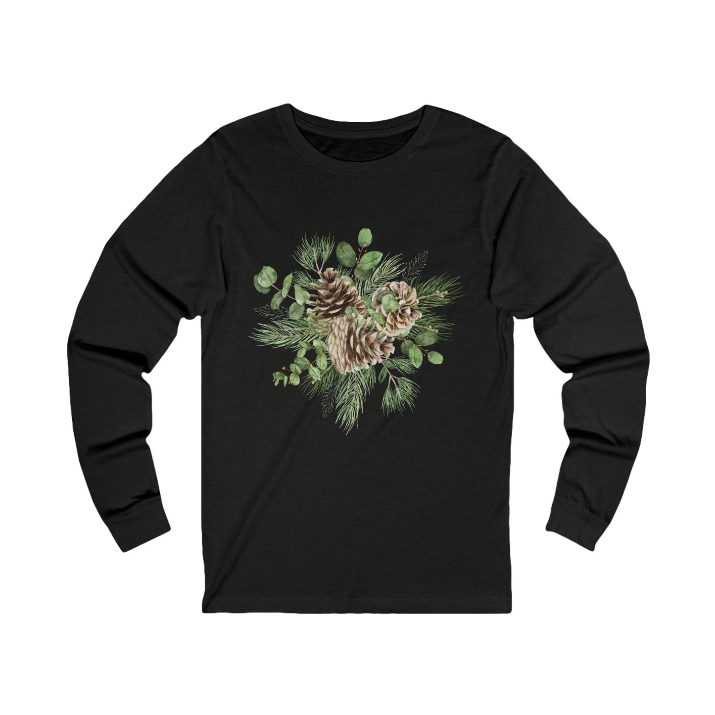 Winter Pinecones Unisex Jersey Long Sleeve Tee