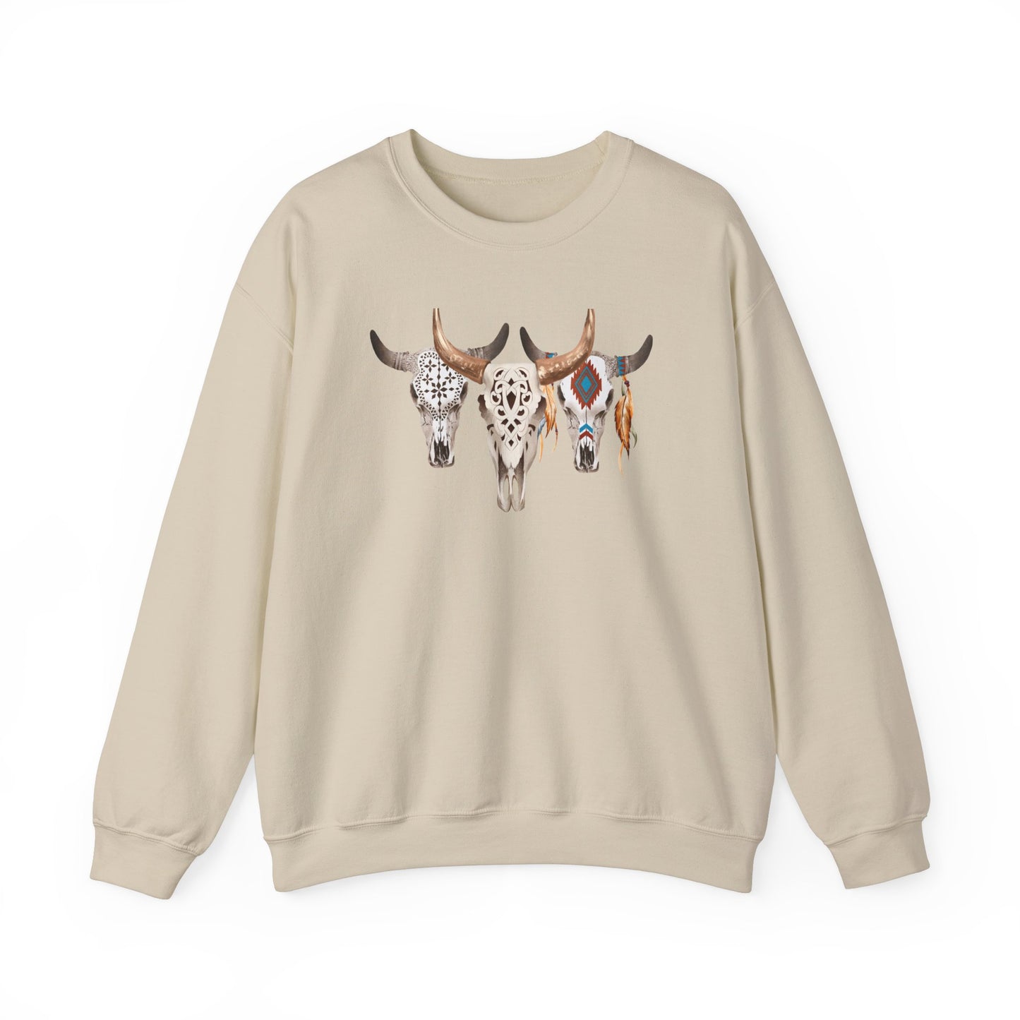 Bull Headed Trio Unisex Heavy Blend™ Crewneck Sweatshirt