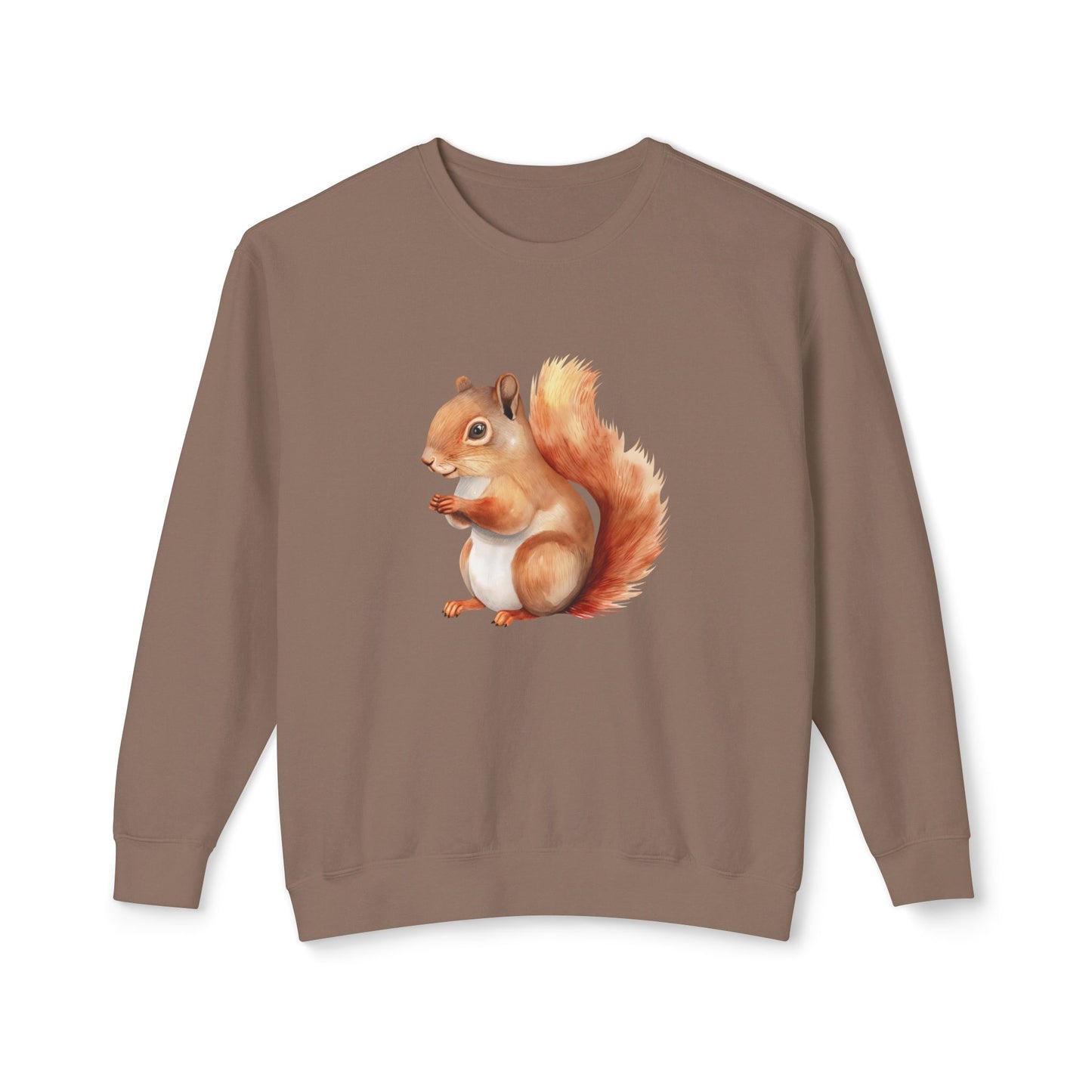 Squirrel Unisex Lightweight Crewneck Sweatshirt