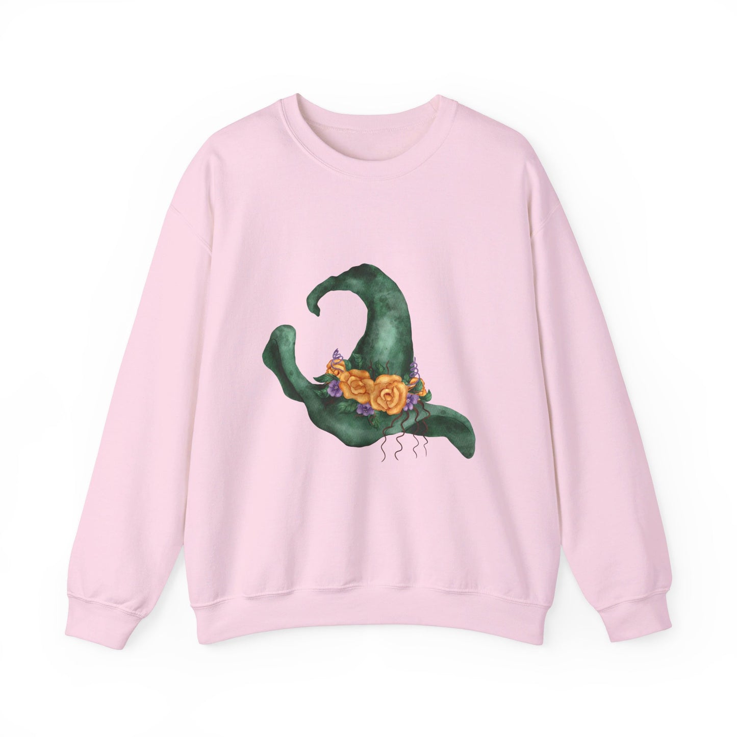 Green Witch Hat Unisex Heavy Blend™ Crewneck Sweatshirt