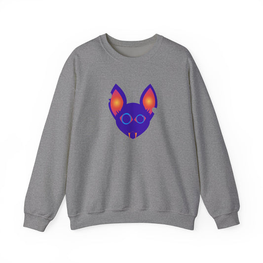 Purple Kitty Unisex Heavy Blend™ Crewneck Sweatshirt