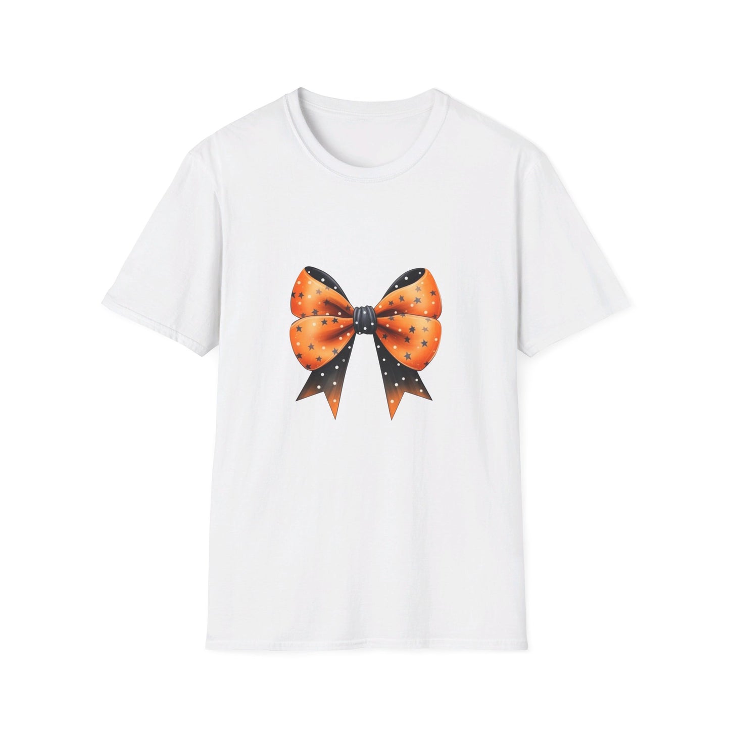 Orange & Black Bow Unisex Softstyle T-Shirt