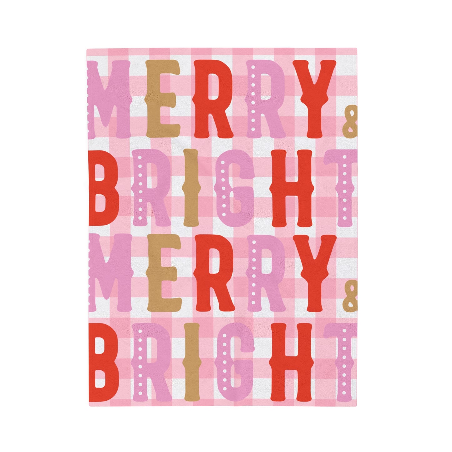 Merry Bright Velveteen Plush Blanket